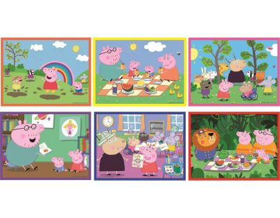 Clementoni Obrázkové kostky 12 ks Prasátko Peppa