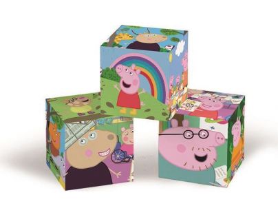 Clementoni Obrázkové kostky 12 ks Prasátko Peppa