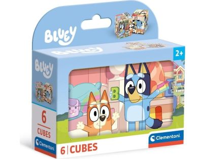 Clementoni Obrázkové kostky 6 ks Bluey