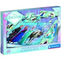 Clementoni Podlahové puzzle s interaktivním perem Ledové království