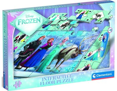 Clementoni Podlahové puzzle s interaktivním perem Ledové království
