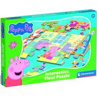 Clementoni Podlahové puzzle s interaktivním perem Prasátko Peppa