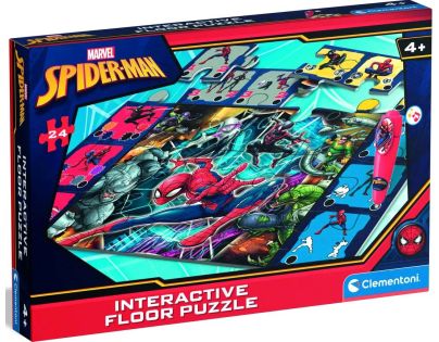 Clementoni Podlahové puzzle s interaktivním perem Spiderman