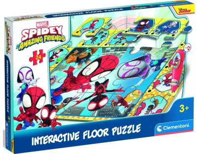 Clementoni Podlahové puzzle s interaktivním perem Spidey