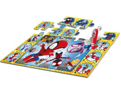 Clementoni Podlahové puzzle s interaktivním perem Spidey