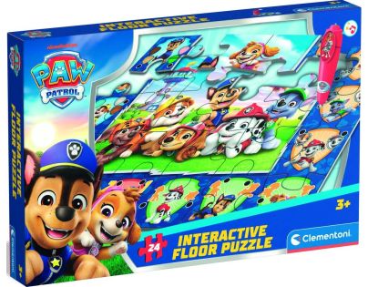 Clementoni Podlahové puzzle s interaktivním perem Tlapková Patrola
