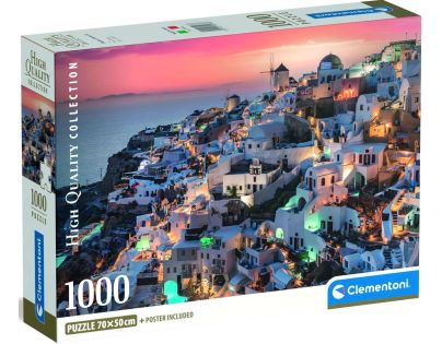 Clementoni puzzle 1000  Odstíny Santorini