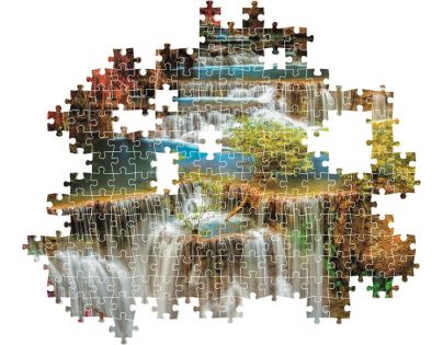 Clementoni Puzzle 1000 dílků Barevné vodopády v Thajsku