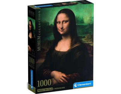 Clementoni puzzle 1000 Leonardo Gioconda Muzeum