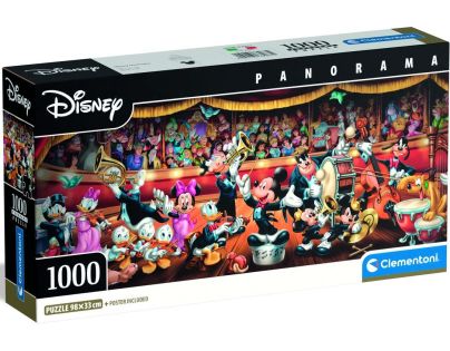 Clementoni puzzle 1000 Panorama Disney Orchestr
