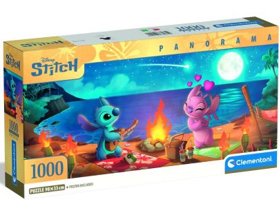 Clementoni puzzle 1000 Panorama Disney Stitch
