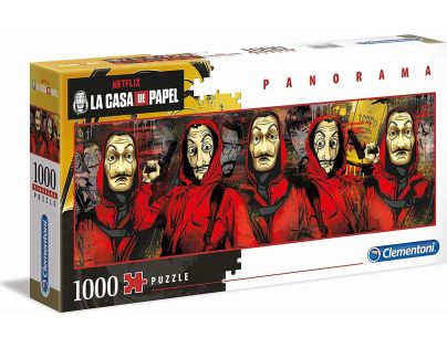 Clementoni Puzzle panorama La casa de papel 1000 dílků