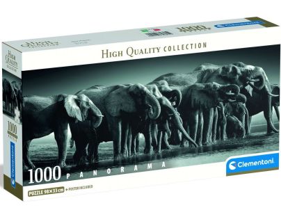 Clementoni puzzle 1000 Panorama Stádo obrů