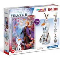Clementoni Puzzle 3D Ledové království Olaf 2