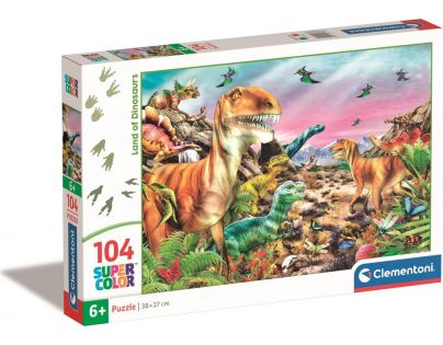 Clementoni Puzzle 104 dílků Země dinosaurů