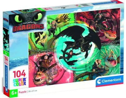 Clementoni puzzle 104 Jak vycvičit draka