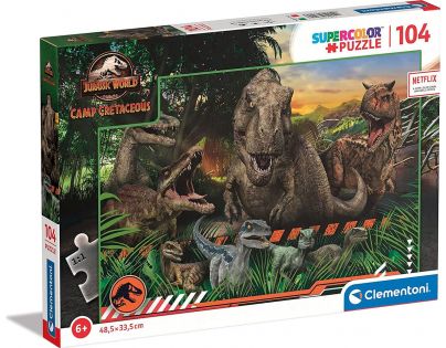 Clementoni Puzzle Jurský svět 104 dílků
