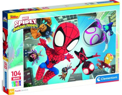 Clementoni puzzle 104 Maxi  Spidey a jeho úžasní kamarádi