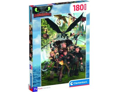 Clementoni puzzle 180 Super Jak vycvičit draka