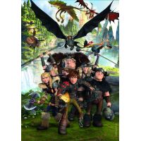 Clementoni puzzle 180 Super Jak vycvičit draka 2