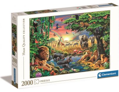 Clementoni Puzzle 2000 dílků Africké setkání