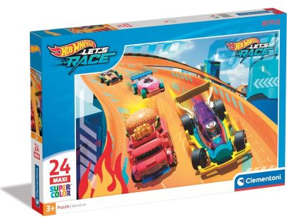 Clementoni Puzzle 24 dílků maxi Hot Wheels