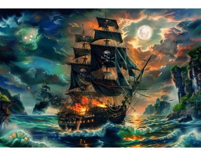 Clementoni puzzle 300 Piráti Strašidelných moří