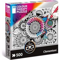 Clementoni 3D Puzzle Colour therapy Mandala 500 dílků 3