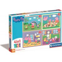 Clementoni Puzzle 4 v 1 Prasátko Peppa