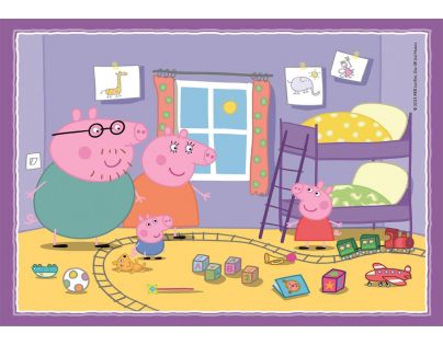 Clementoni Puzzle 4 v 1 Prasátko Peppa