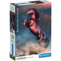Clementoni puzzle 500  Divoký červený hřebec