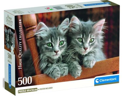Clementoni puzzle 500  Koťata