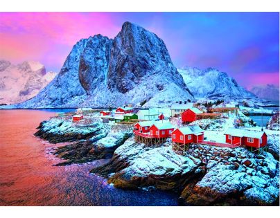 Clementoni puzzle 500 Hamnoy vesnice