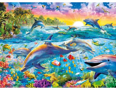 Clementoni 30170 - Puzzle 500, Tropical Dolphin