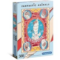 Clementoni Puzzle Fantastic Animals 500 dílků lama 2