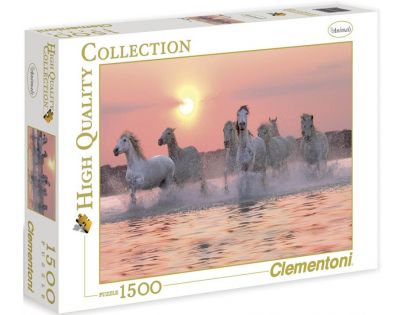 Clementoni 31991 - Puzzle 1500, Koně ve vodě