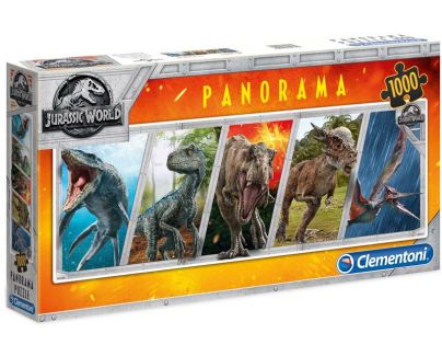 Clementoni Puzzle Panorama Jurský svět 1000 dílků