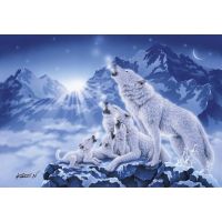 Clementoni Puzzle Rodina vlků 1000d 2