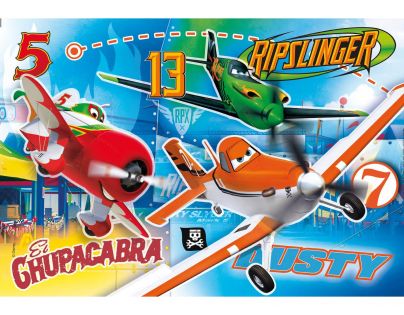 Clementoni Puzzle Supercolor 104 dílků, Letadla svítící