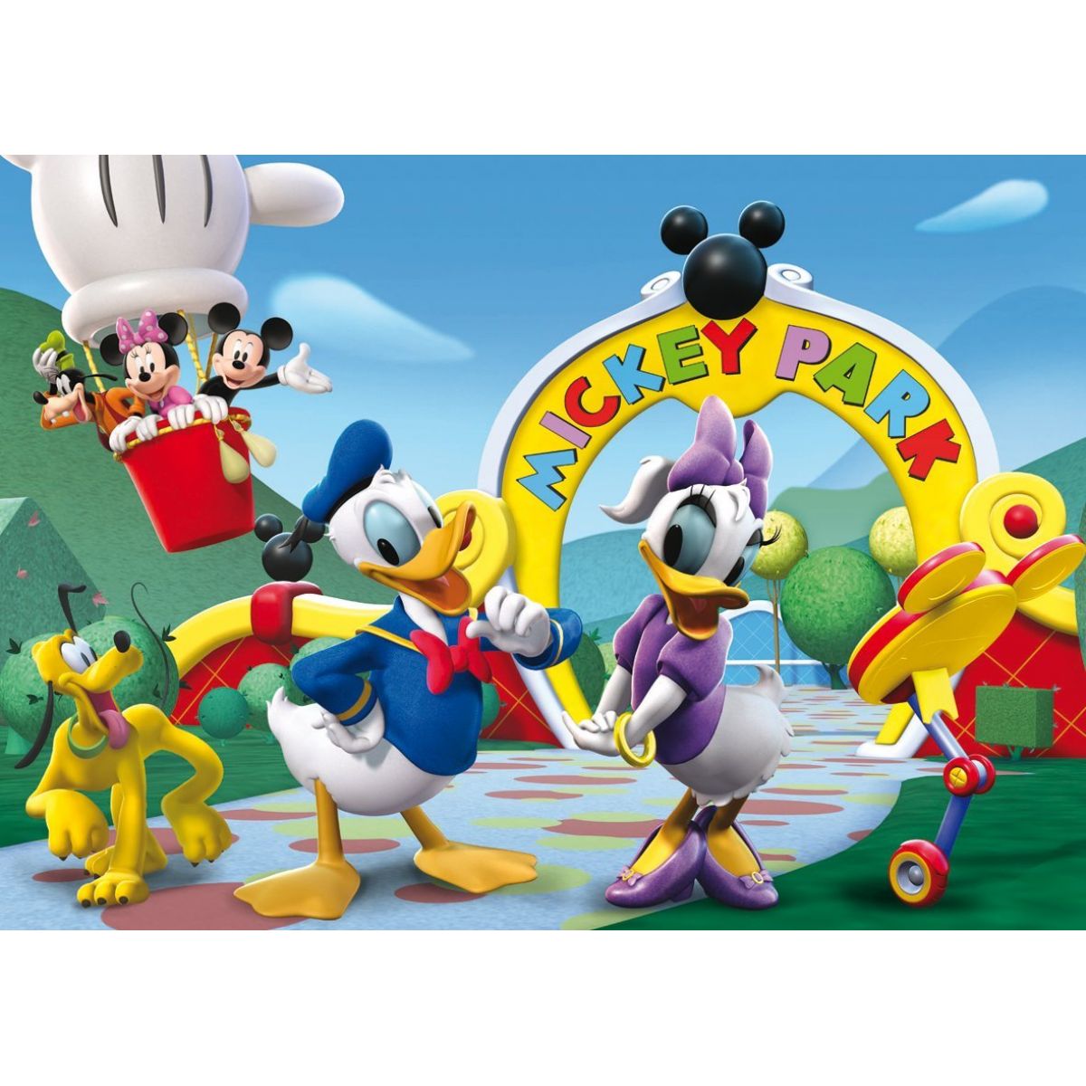 Clementoni Puzzle Supercolor 3 x 48 dílků, Mickey Mouse | 4KIDS.cz