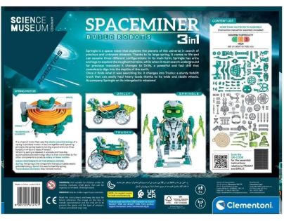 Clementoni Robotická stavebnice Clementoni Space Miner 3 v 1