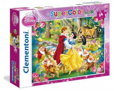 Clementoni Sněhurka Supercolor Maxi Puzzle 24 dílky