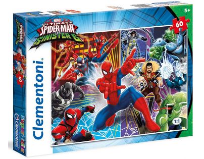 Clementoni Spiderman a Sinister 6 Puzzle Supercolor 60 dílků