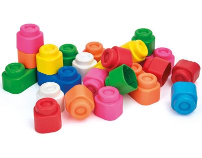 Clementoni Stavebnice Clemmy Barevné kostky 24 dílků v krabici