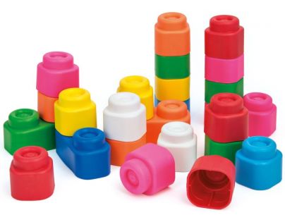 Clementoni Stavebnice Clemmy Barevné kostky 24 dílků v krabici