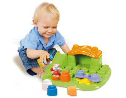 Clemmy Baby Veselý hrací stolek s kostkami a zvířátky