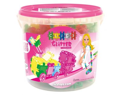 Clics Bucket Glitter 175 ks