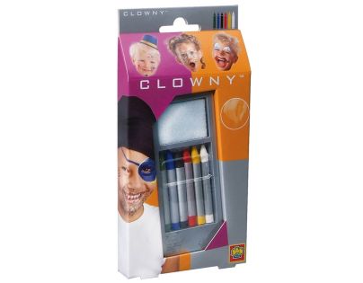 Clowny Barvy tužky na obličej 6 barev