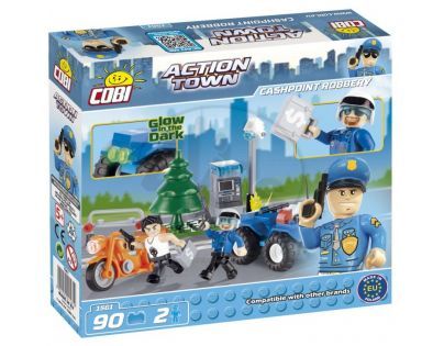 Cobi Action Town 1561 Policie vyloupení bankomatu