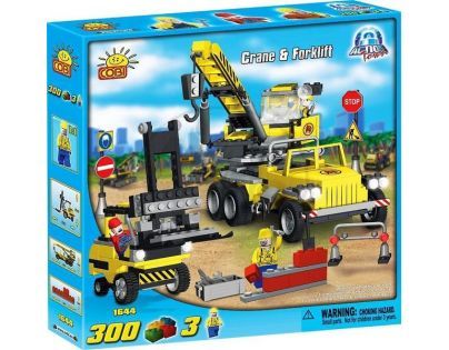 COBI 1644 - Stavba - Jeřáb a vysokozdvižný vozík